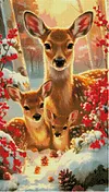 Luxury AB Velvet Diamond Painting Kit - Deer