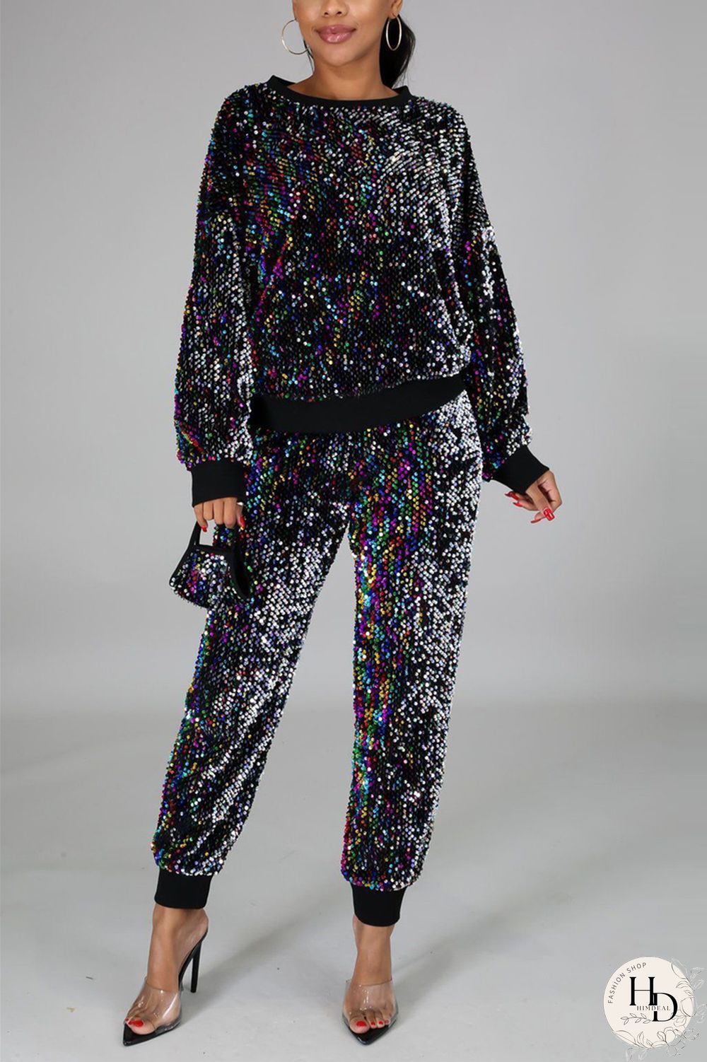 White Fashion Casual Long Sleeve O Neck Regular Sleeve Regular Patchwork Two Pieces