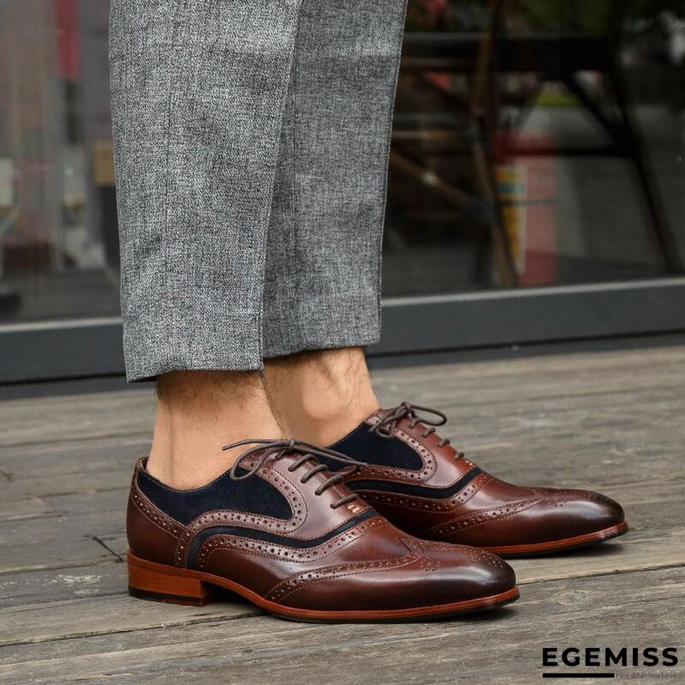 Men's Business Brogue Leather Shoes | EGEMISS