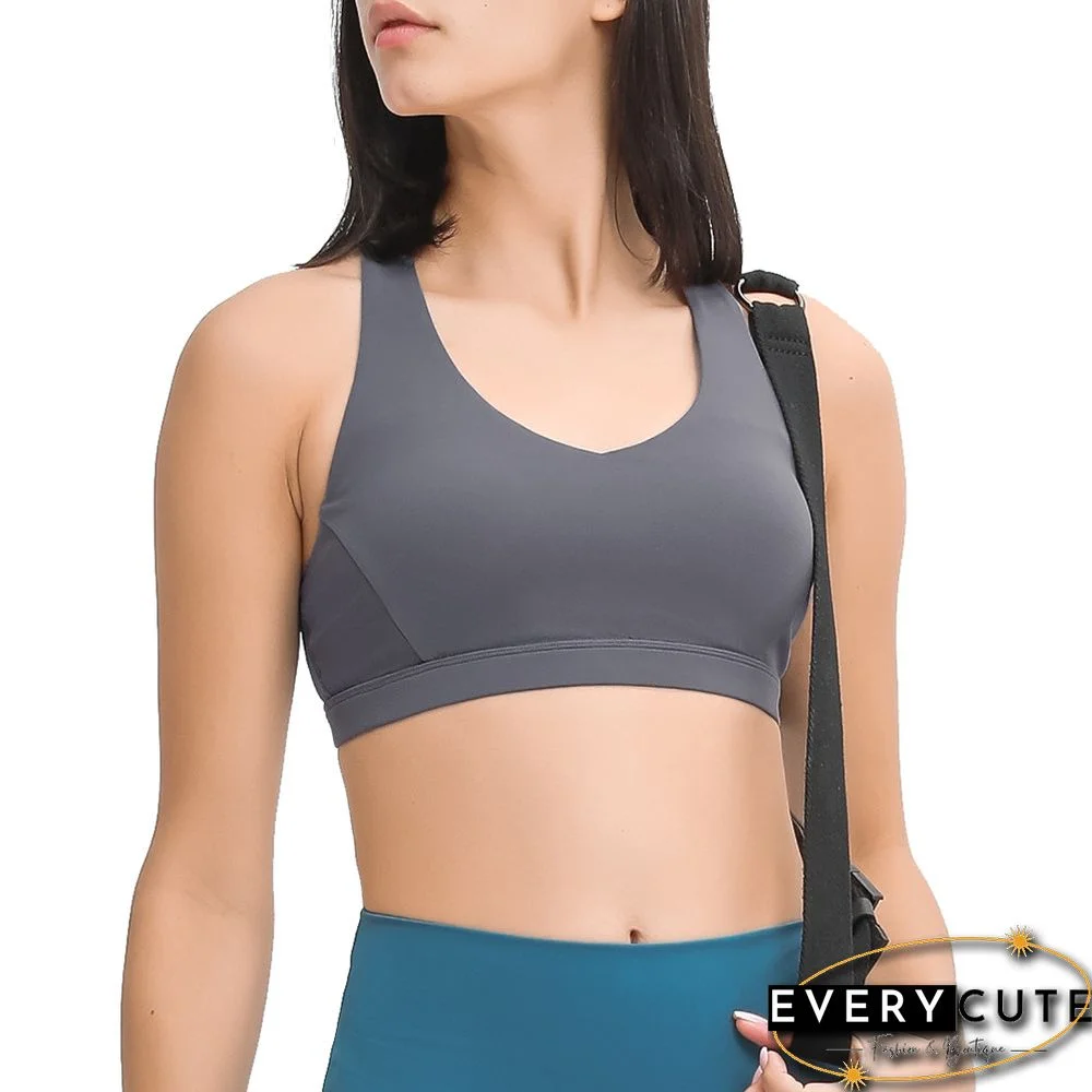 Titanium Y Back Push-up Sports Vest Bra