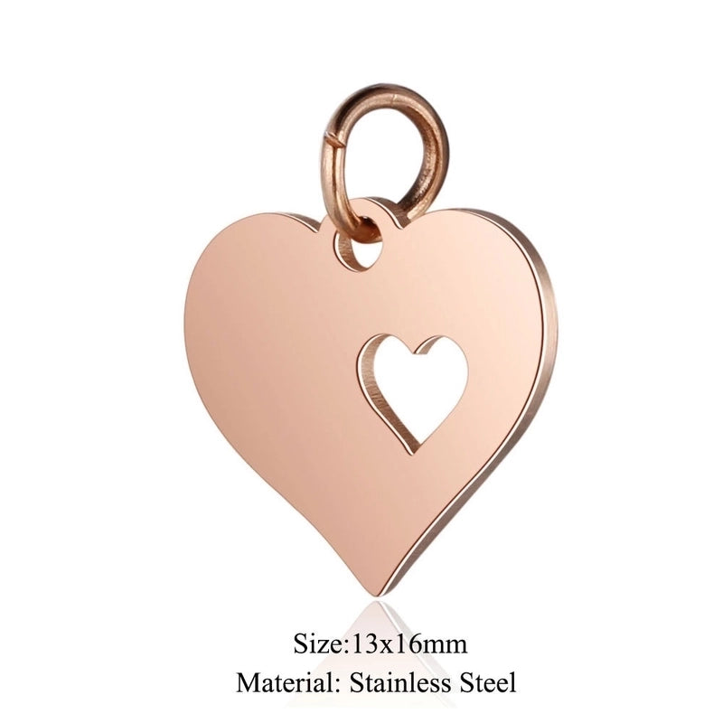 5 Pieces Stainless Steel 18K Gold Plated Sun Palm Footprint