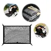 Black Motorcycle Luggage Strap Large Capacity Stretchable Storage Net with Hook for Secures Various Luggage Helmets Small Item