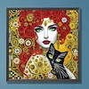 Red Hair Beauty-Special Shaped Diamond Painting