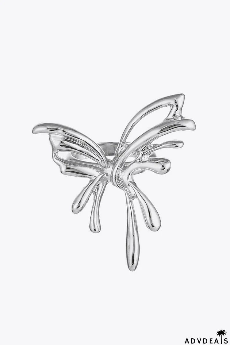 Zinc Alloy Butterfly Ring