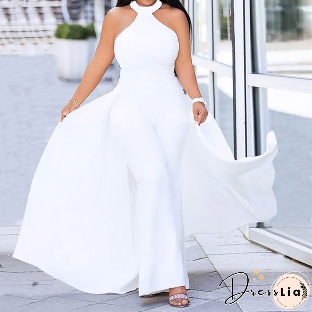 S-XL Womens Sleeveless Neck Solid Color Holiday Maxi Dress Elegant Formal Party Prom