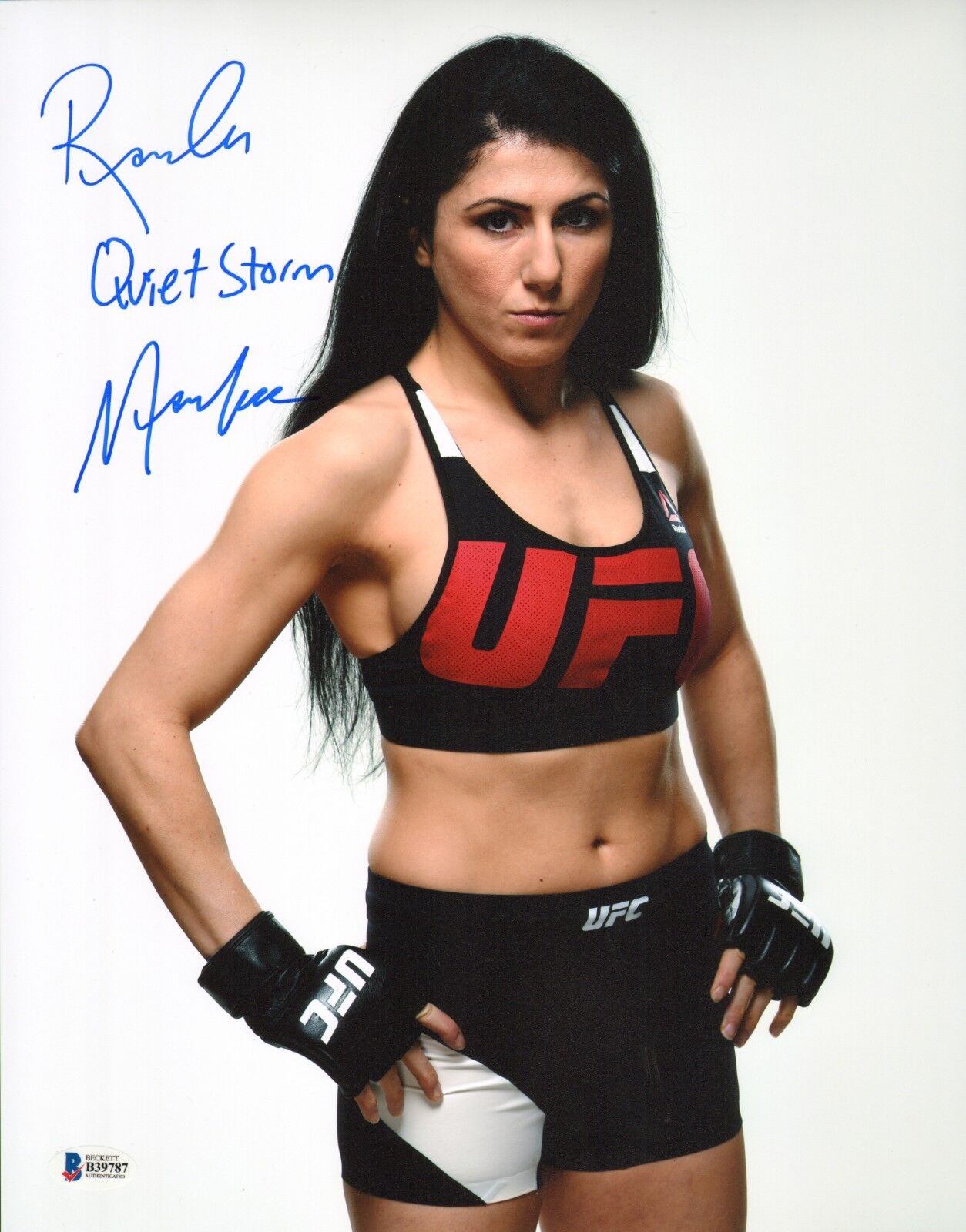 Randa Markos Signed UFC 11x14 Photo Poster painting BAS Beckett COA TUF 20 Fight Night 89 105 1