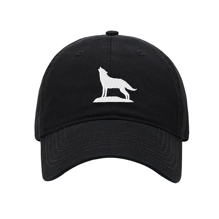 Wolf Embroidery Women Men Baseball Caps Female Male Sport Visors Snapback Cap Sun Hat For Women Men Dropshipping