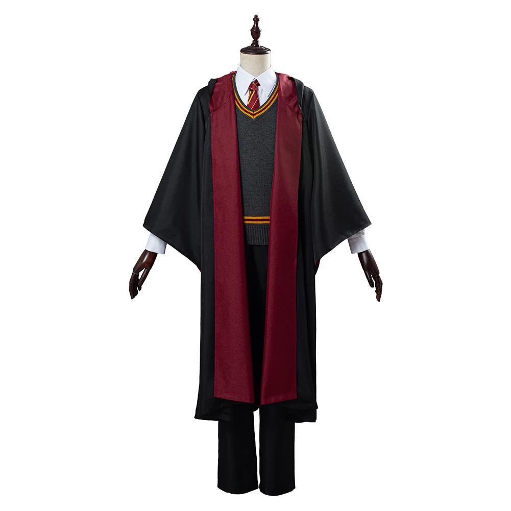 Best Harry Potter School Uniform Gryffindor Robe Cloak Outfit Halloween ...