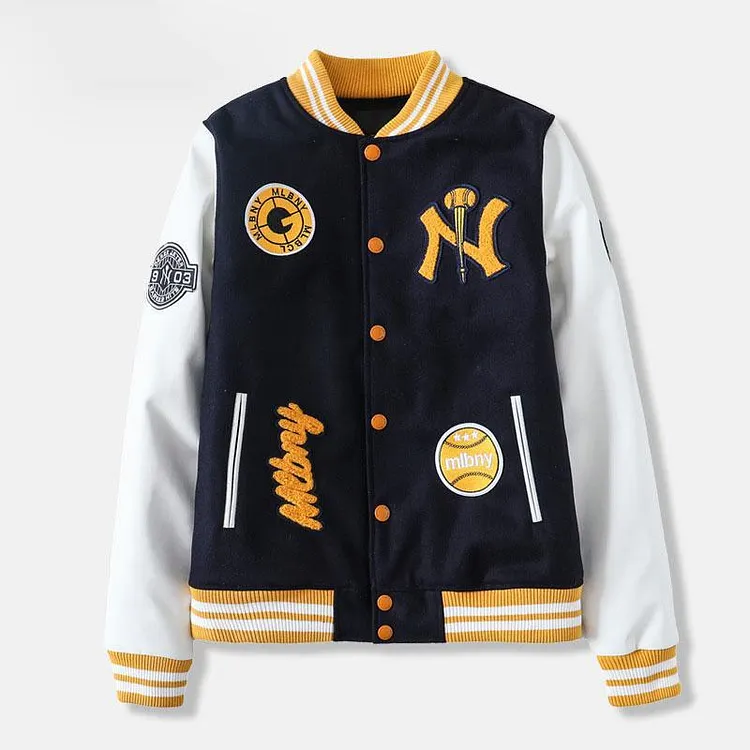 Varsity Jacket for Men Baseball Jackets Embroidered Multi-Standard Outdoor Jacket Unisex Baseball