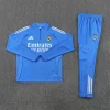 Real Madrid 25-26 1/4 Zip Tracksuit Light Blue Chandal