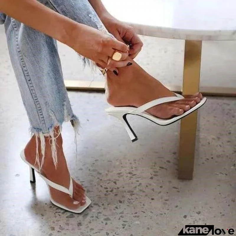 New Stylish Slip-On Shallow Design Sexy High Heel Slippers