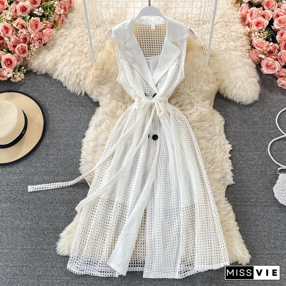 Fashion Sleeveless Two-Piece Set P11699
