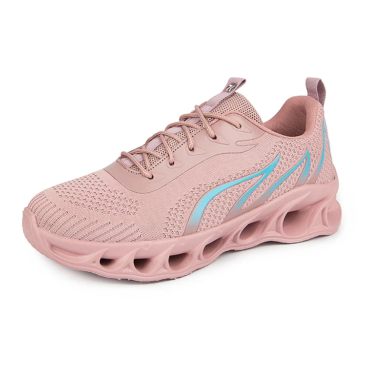 Metelo Men's Relieve Foot Pain Perfect Walking Shoes - Gray/pink