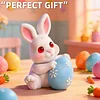 3D Easter Bunny Holding Eggs Silicone Candle Mould DIY Scented Candles Moulds Reusable Soft Silicone Crafting Tools For Easter Home Crafts Decorations Holiday