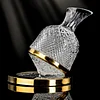 Luxury Wine Decanter Holder Tumbler Design Wine Decanter for Holiday Wedding Home, Argent jug 