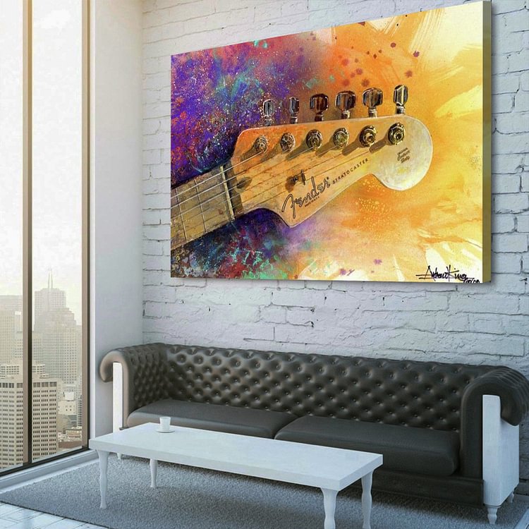 Fender Head Canvas Wall Art MusicWallArt