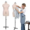 [US Local Warehouse] Dress Form Height Adjustable Sewing Mannequin Female with Stable Metal Base Mannequin Body Torso for Retail Boutique Store