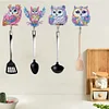 6Pcs Acryl bunte Eule - 5d DIY Handwerk Wandhaken