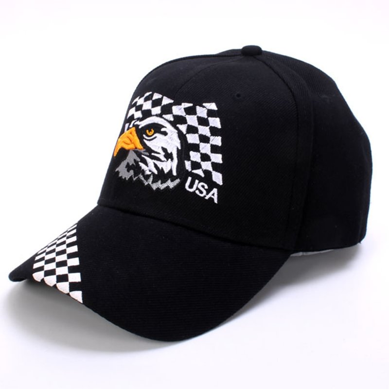 Men's black and white bald sculpted baseball cap in  mildstyles