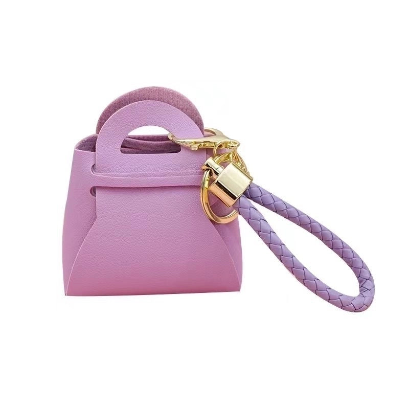 Popular Korean Version Of The Hundred Tower Key Chain Pendant Cute Candy Color Small Coin Purse Bag Macaron Earphone Bag