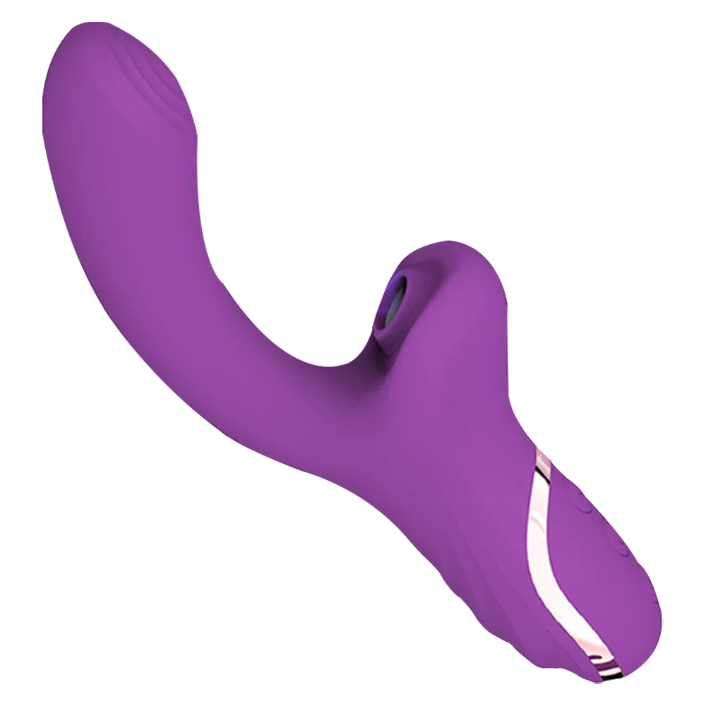 Soft Silicone 2-in-1 Vibrator with 10 Clitoral and G-Spot Stimulation Modes