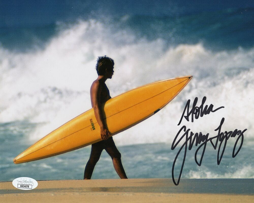 Gerry Lopez Autograph 8x10 Photo Poster painting 