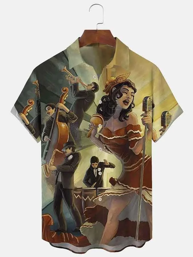 Music Collection Men's Printed Shirt
