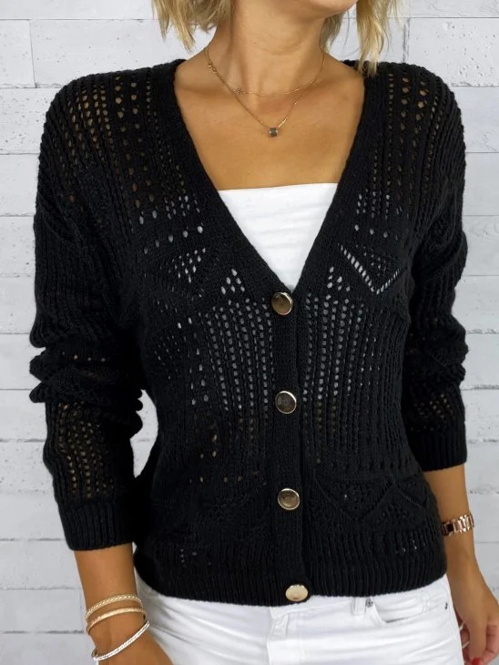 Wool/Knitting Casual Sweater Coat