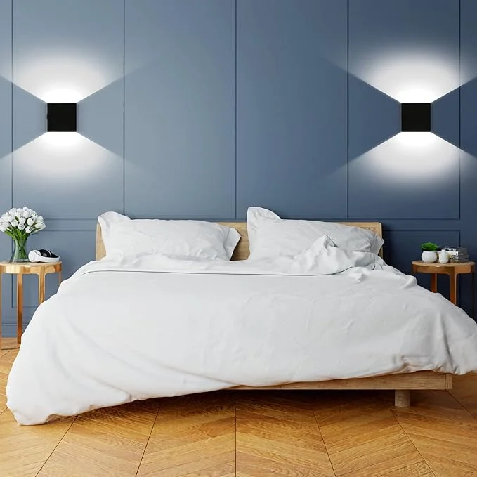 Bedside Lamp Adjustable Wall Light Bedroom FSLiving Rechargeable