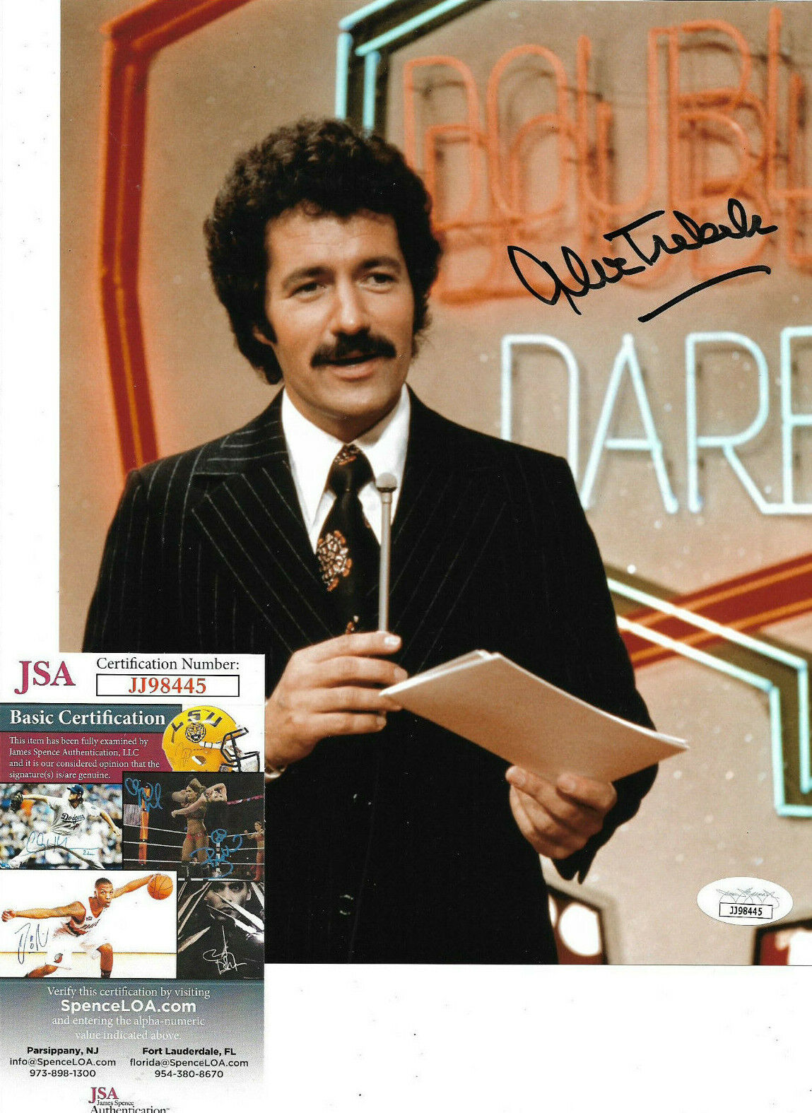 Alex Trebek Authentic Signed 8x10 Photo Poster painting Autographed, Double Dare, JSA COA