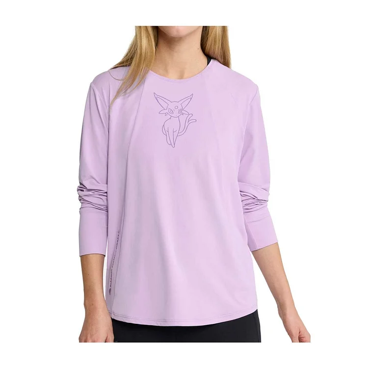 Pokémon Center × Craft: Espeon Lavender Long-Sleeve T-Shirt - Women