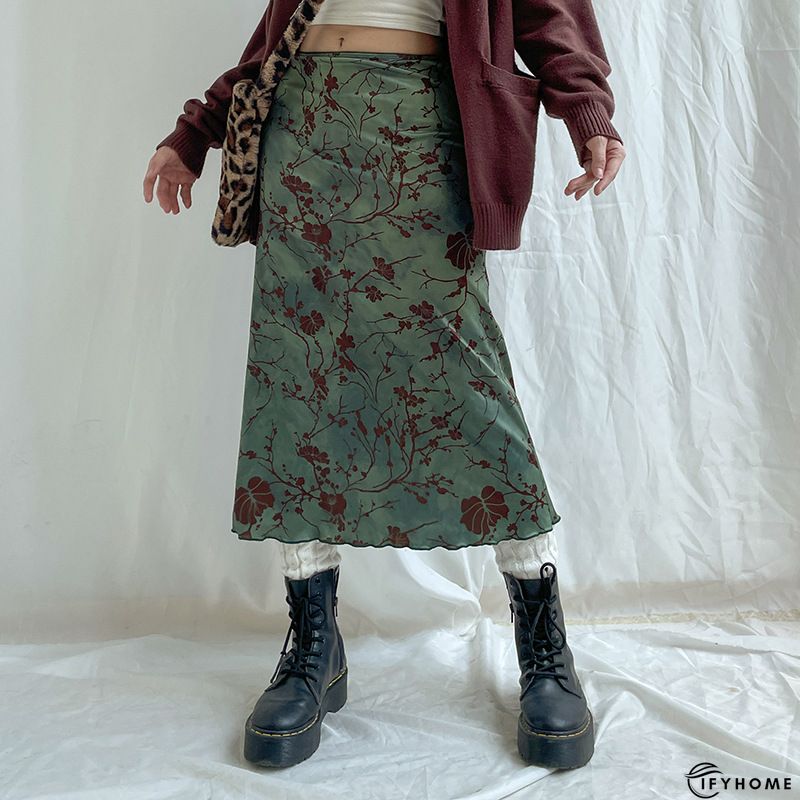 Cotton Blends Vacation Regular Fit Skirt | IFYHOME