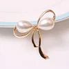 Simple Golden Bowknot Pearl Napkin Ring