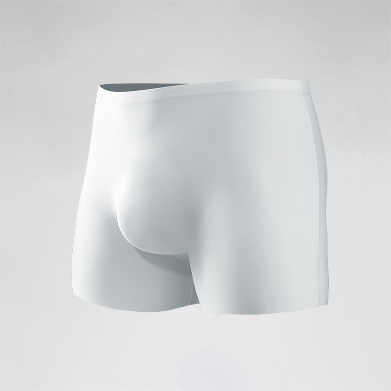 Men's 3 Pack Ice Silk 3D Seamless CoolStretch Underwear Comfort Breathable Fit Soft Cotton Modal Boxer Briefs