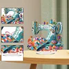 (US Local)Acrylic Special Shape Sewing Machine Desktop Diamond Art Kits for Home Office Decor