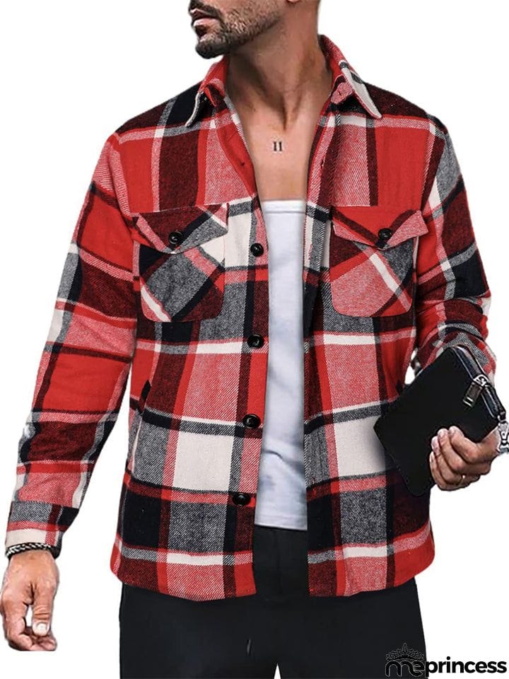 Men's Button Up Classic Plaid Extra Soft Cotton Shirts