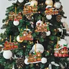 8Pcs Double Side Effect Acrylic Special Shaped Christmas Theme Xmas Trees Hanging Pendant Kits