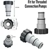 Hose Adapter Kits for Intex Threaded Connection Pumps Swimming Pool Parts