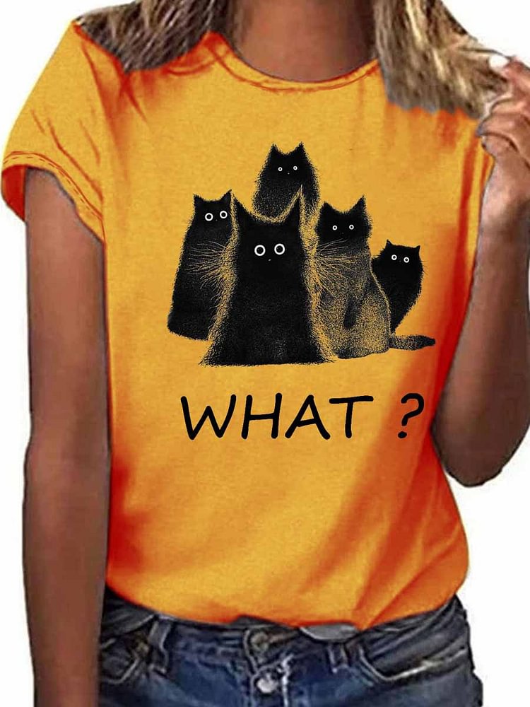 Bestdealfriday Cat Graphic Tee 10731710