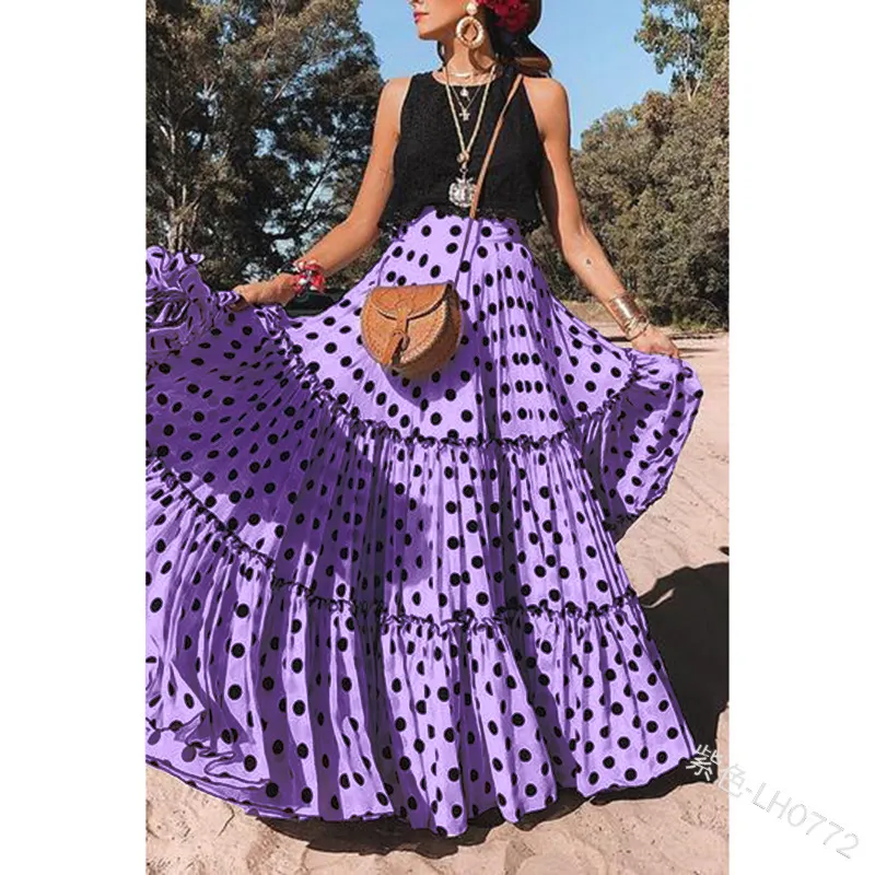 Uveng Uveng 2025 Summer New Women's Wear Wave Half Dress Fashion Sexy Casual Dress