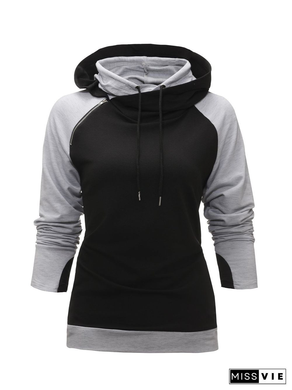 Black Long Sleeve Casual Sweatshirts