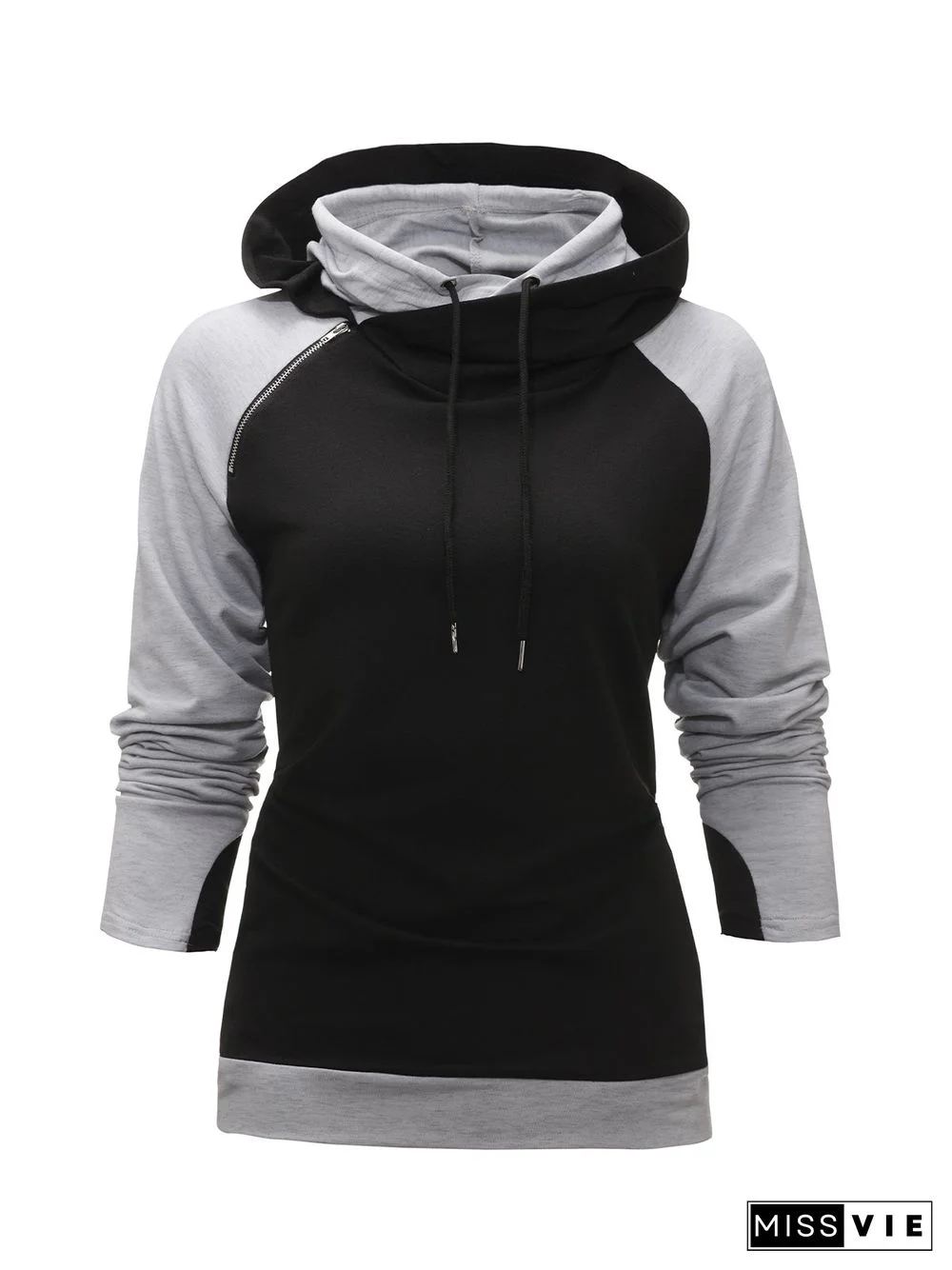 Black Long Sleeve Casual Sweatshirts