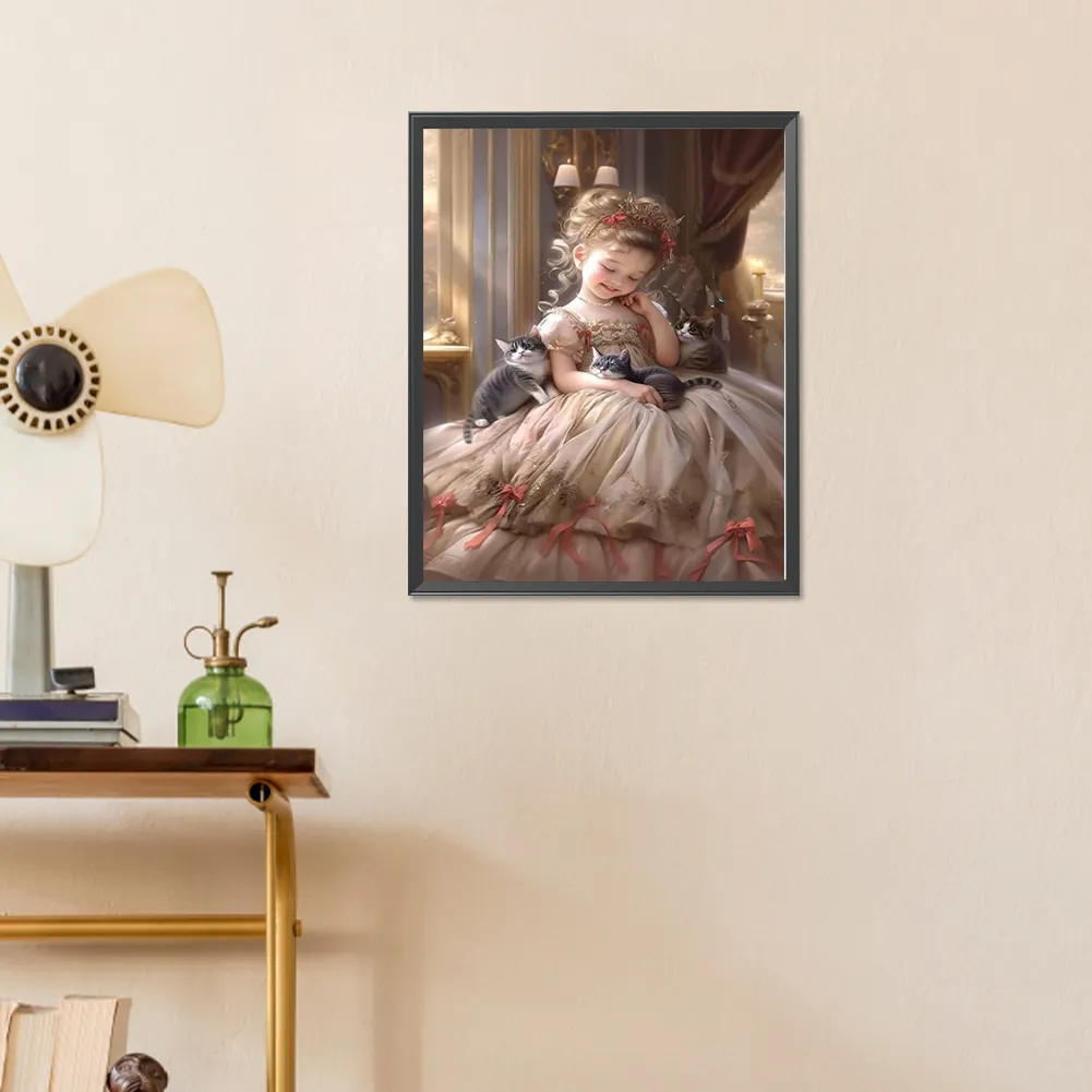 Full Round Diamond Painting 40*50cm - Sweet Girl