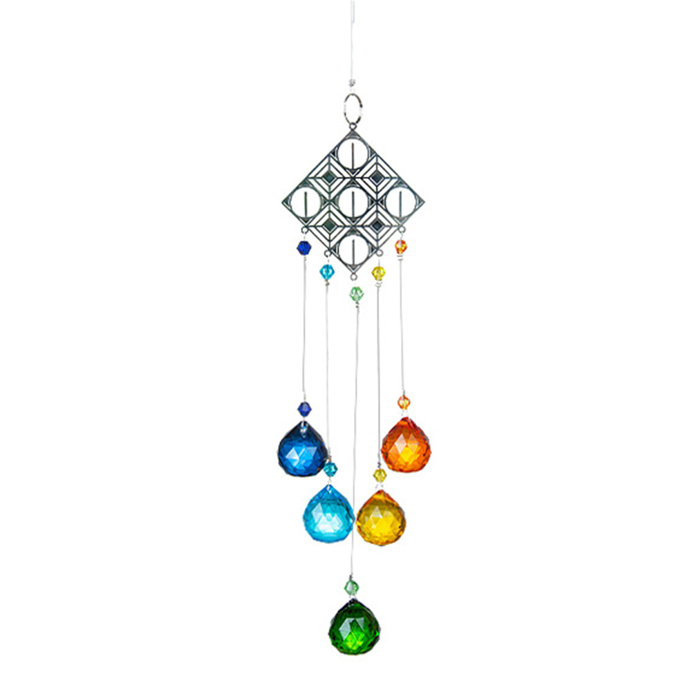 

Crystal Wind Chime Life Tree Pendant Colorful Beads Hanging Drop Home Decor, 501 Original