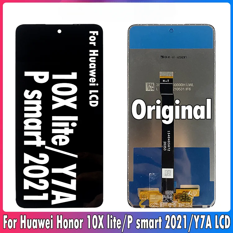 6.67" Original For Huawei Honor 10X Lite X10 Lite DNN-LX9 Y7A LCD Touch Screen Digitizer For HUAWEI P Smart 2021 Display