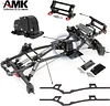AMK Carbon Fiber LCG Chassis Kit, RC Frame Chassis Kit for 1/10 RC Rock Crawle, Lightweight Thickened Cheater Rigs Frame Rails for 1/10 RC Rock Crawler Axial SCX10