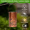 Colorful Butterfly Solar Lanterns Outdoor Waterproof Gift for Moms Women Mother Grandma Hanging Solar Lights for Yard Patio Porch Balcony Garden Decor