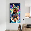 (40*70cm)Aurora Running Dog - Full Round Drill Diamond Painting