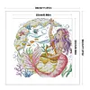 Mermaid'S Song-14CT Stamped Cross Stitch Egyptian Cotton 30*30cm/11.81*11.81in