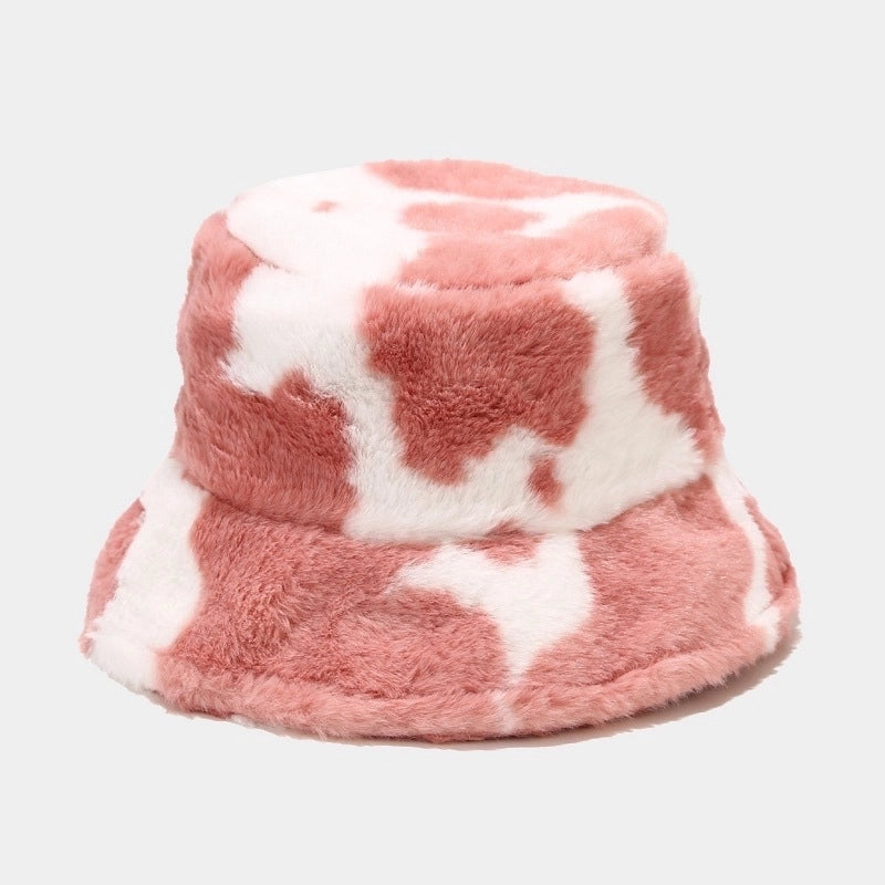 Women’s Fashion Cow Pattern Wide Eaves Bucket Hat